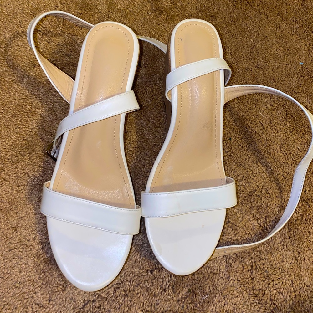 White wedge size 11 Brand new never worn